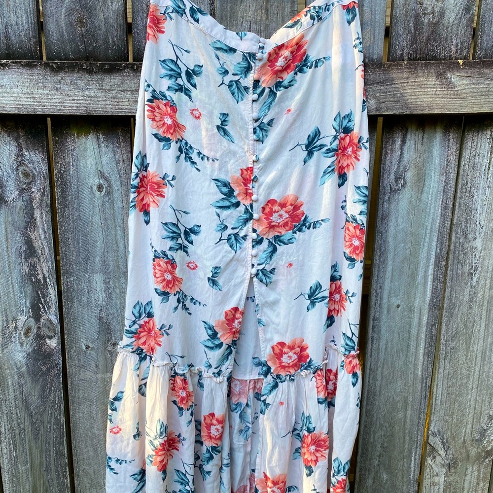 American Eagle Button Front Maxi Skirt